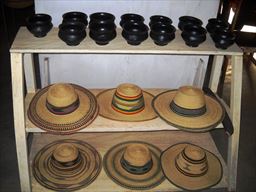 Woven hats from Ghana